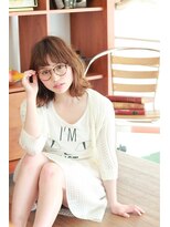 オーロ 緑地公園店(ORO)&nbsp;ココアブラウン前髪マニッシュガール