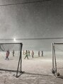 フラミンゴ ヘアデザイン&nbsp;子供のサッカー練習風景。この日は大雪でした。