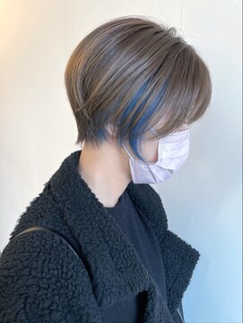 フェーディン(fa/din) イヤリングブルー×ショート