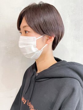 アルバム 池袋(ALBUM) ラベンダーアッシュショート_くびれヘアこなれミディ_ba366671