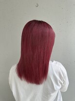 シェノン バイ アランスミシー 表参道(CHAINON by Alan smithee)&nbsp;★★チェリーピンクミディアムストレート