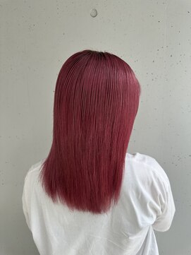 シェノン バイ アランスミシー 表参道(CHAINON by Alan smithee) ★★チェリーピンクミディアムストレート