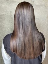 セル(CELL)&nbsp;髪質改善　縮毛矯正　ストレート　ダークグレージュ