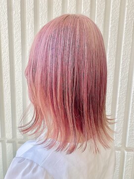 ネオリーブカップ 町田店(Neolive capu) ワンブリーチ /くびれヘア/夏/アプリコットオレンジ/小顔/町田