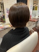 ヘアースペースブルーム プリュス 石橋店(HAIR SPACE BLOOM plus)&nbsp;【石橋/ショート】髪質改善　白髪ぼかしハイライト、ヘアカラー