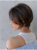 ショートヘア似合わせカットグレージュカラーイメチェン小顔