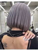 リノート バイ エゴル 名古屋(LINOET by ENGOL)&nbsp;保存必須【海外風ハイトーンボブ】アッシュグレー