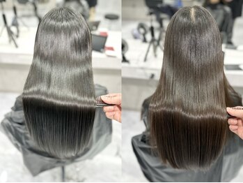 レリンク バイ コッミナム(LeLink by COMiNUM)の写真/【青葉台3分】癖毛やうねり解決☆ダメージレス×ナチュラルの大人女性が選ぶ縮毛矯正＊湿気対策◎
