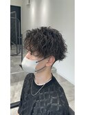 ハイライトメッシュツイストスパイラルパーマ