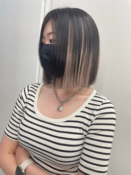 キング 枚方店(K!ng) ハイライトカラーミルクティーベージュケアブリーチダブルカラー