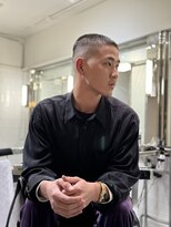 メリケンバーバーショップ フクオカ(MERICAN BARBERSHOP FUK)&nbsp;べリーショートダークアッシュニュアンスパーマ韓国マッシュ