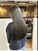 30代40代大人可愛い髪質改善カラーオリーブグレージュ透明感