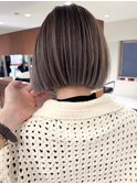 ハイライトバレイヤージュダブルカラーショートカット30代40代