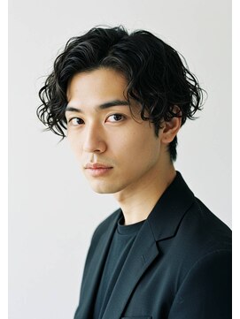 キャンバス バイ ネオリーブ 横浜西口(Canvas by neo.) サーフカール/ブルーブラック/フェザーパーマ/横浜/横浜駅/sk42