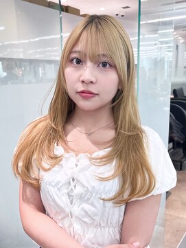 アルバム 渋谷パルコ(ALBUM) ロングブリーチ顔周りレイヤーおくれ毛前髪カット_F21034