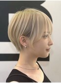 東静岡ショートボブくびれショートイルミナカラー顔周りレイヤー