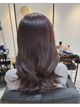 エフフォーユアヘアー 北方店(F for your hair) 赤味やや強めのピンクブラウン