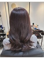 エフフォーユアヘアー 北方店(F for your hair) 赤味やや強めのピンクブラウン
