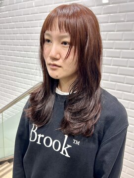 アピィス(APPiiS) ロングレイヤー×オン眉【横浜/ロング/パーマ】