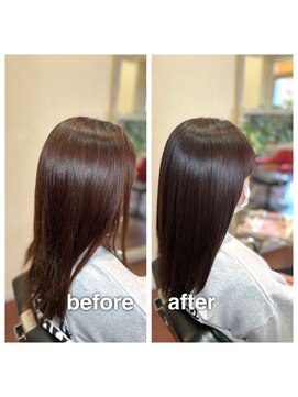 アウラ(aura) カット＋ハーバルカラー＋艶髪トリートメント