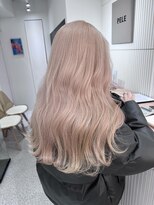 PELE原宿/ブリーチなしダブルカラー/ハイトーン/ケアブリーチ【３月上旬OPEN(予定)】&nbsp;着物ヘア/ダークアッシュ/ミディアムレイヤーカット/原宿