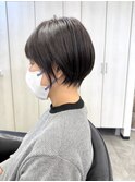脱白髪染め/ココアブラウン/ベージュ/小顔ショートボブ[本八幡]