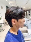 毛流れマッシュ×ダウンパーマ