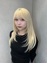 オニキス(ONYX) h63 ホワイトブロンド表参道レイヤーカット