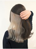 ハイライトブリーチダブルカラーレイヤーカットくびれレイヤー