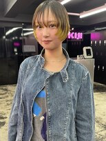 キジ(KIJI)&nbsp;ショートボブ/レイヤーボブ/ボブレイヤー/ハイトーンカラー