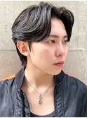 メンズセンターパート/ニュアンスパーマ/フェザーパーマ