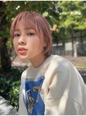 横浜西口/グレーヘアー メテオストレート ひし形レイヤーボブ