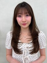 アッシュ 新杉田店(Ash)&nbsp;新杉田顔周りレイヤーカットダブルカラー白髪ぼかしハイライト