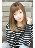 【スポンテニアス】斜めバング×王道ミディアム