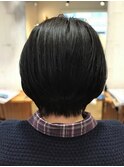 ショートボブ☆暗めカラー☆くびれヘア