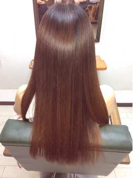 ヘアーサロン ヒダマリ(Hair Salon Hidamari)の写真/【Tr付き☆縮毛矯正+カット¥16390】ホームケア付クーポンで綺麗が続く♪自然な髪本来の美しさを引き出す―