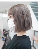 シェリ ヘアデザイン(CHERIE hair design)&nbsp;straight bob × white grayge.