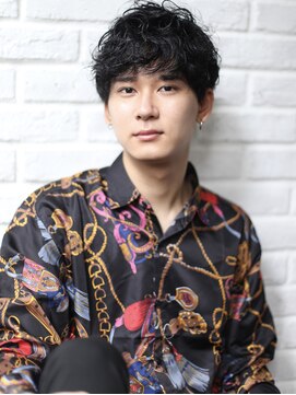 ハック 梅田(hack.) 癖毛風無雑作マッシュパーマ