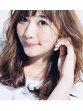 ジュネス 銀座(JYUNESU) 小顔になるミディアムレイヤー♪透け感カラーで艶々な髪へ