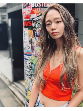 オースティン 門前仲町(AUSTIN) 前髪かき上げイメチェンイヤリングカラーラベンダーカラーくびれ