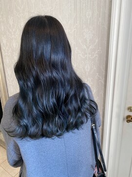 ヘアスタジオ アルス 御池店(hair Studio A.R.S) ブルーブラック#くすみブルー
