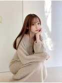 テラコッタ/韓国風ヨシンモリ/流れるレイヤー/前髪カール[銀座]