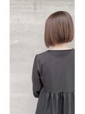ボブandオレンジカラー