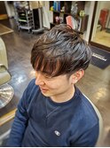 メンズツーブロックマッシュショート　HOMMEHAIR２ｎｄ江ヶ崎