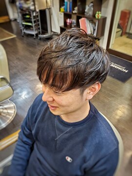 オムヘアーバイグルーマーズ(HOMME HAIR by GROOMER/S) メンズマッシュショート　HOMMEHAIR２ｎｄ江ヶ崎