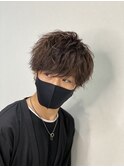 無造作束感メンズショート