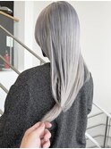 シルバーカラー・表参道ケアブリーチ・ハイトーンロング・吉永