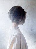 〈白髪ぼかしハイライト〉大人ボブ