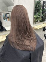 ジーナ 渋谷本店(Zina)&nbsp;明るめベージュ×レイヤーカット