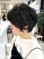 ステアケース 武蔵小杉店(stair:case)&nbsp;大人パーマショート/ツーブロック/白髪ぼかし/武蔵小杉/自由が丘